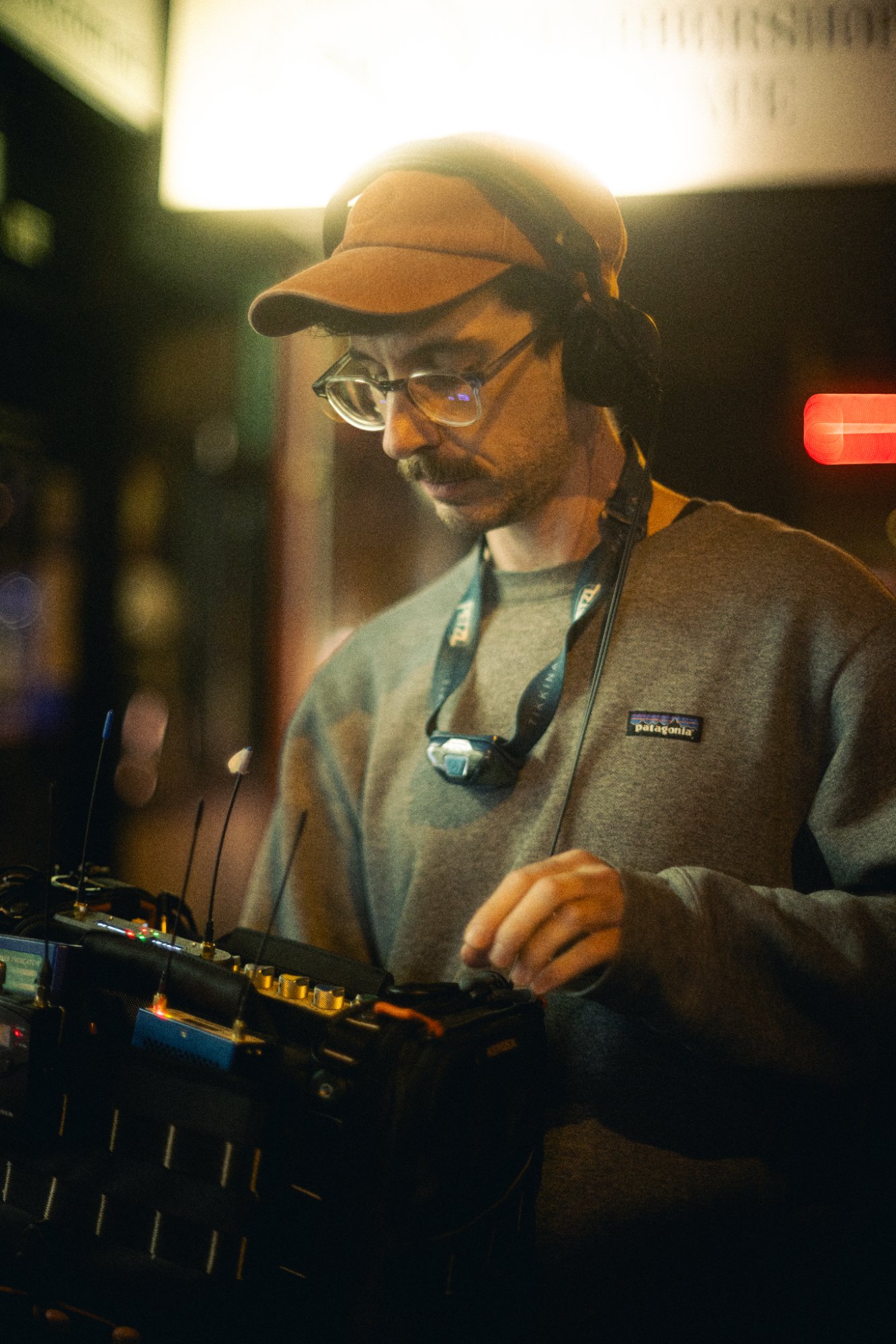 Timothy Smith on set